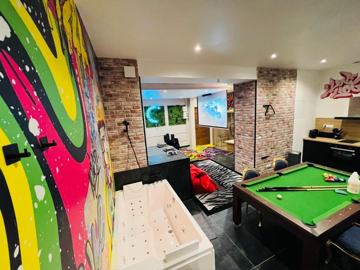 Capsule Street Art - Sauna- Jacuzzi - Playstation 5 - Billard - Netflix - Home Cinema - Terrasse Дуе Екстер'єр фото