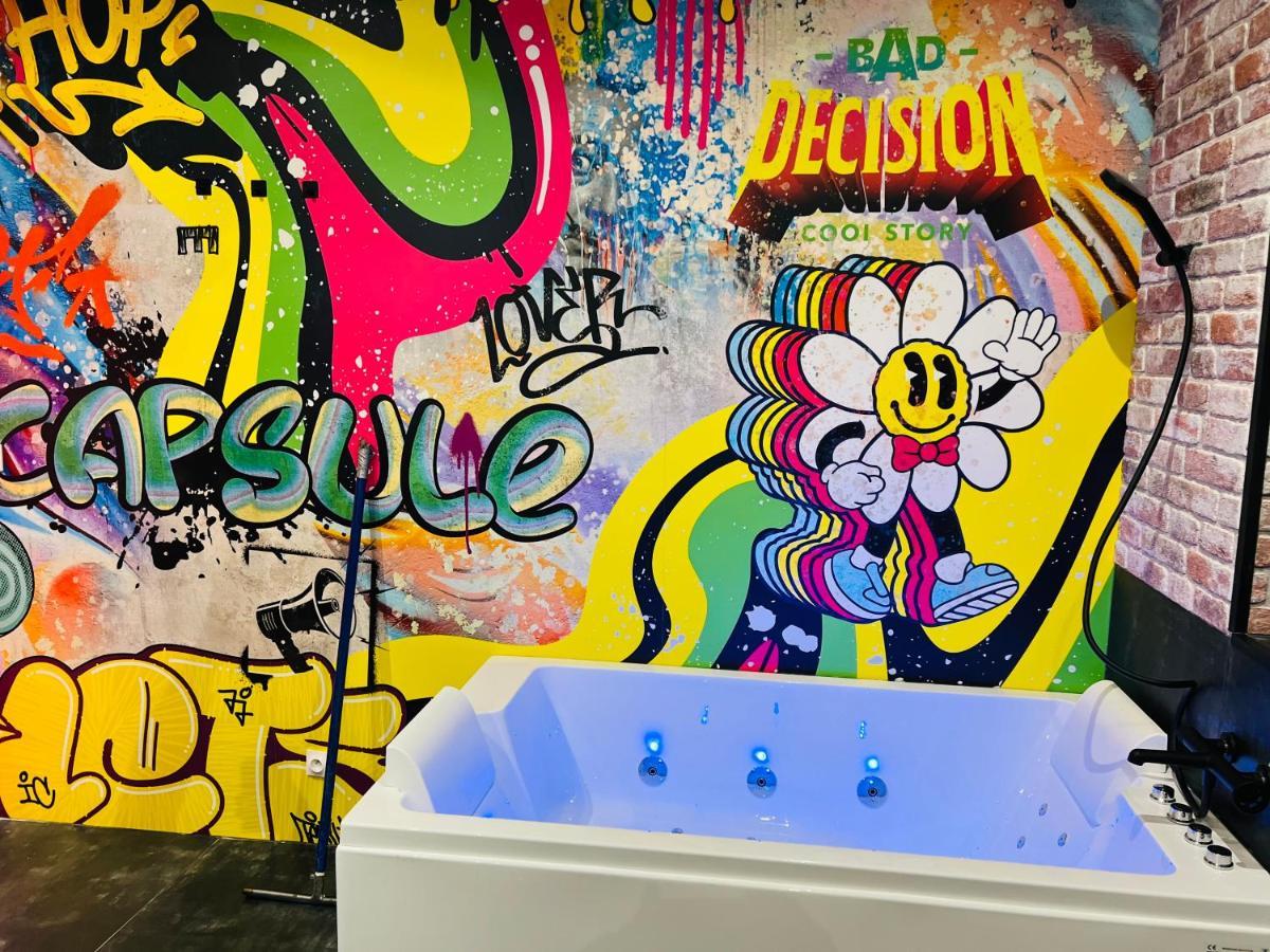 Capsule Street Art - Sauna- Jacuzzi - Playstation 5 - Billard - Netflix - Home Cinema - Terrasse Дуе Екстер'єр фото